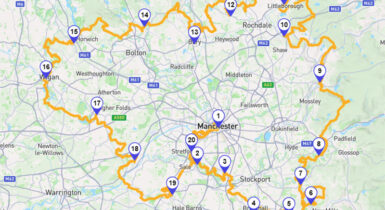 map of the GM Ringway trail